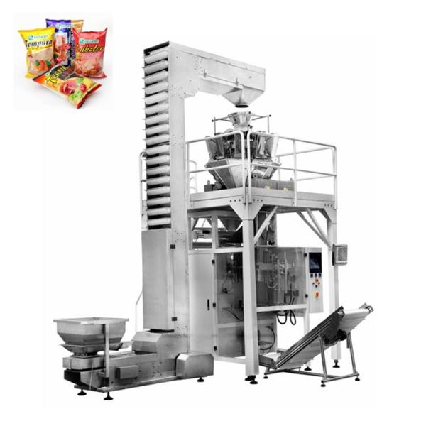 Automatic Vffs Vertical Form Film and Seal Granule Grain Snack Multihead Weigher Weighing Packing Machine,Biscuit Cookie Potato Chip Chocolate Packaging Machine #1 image